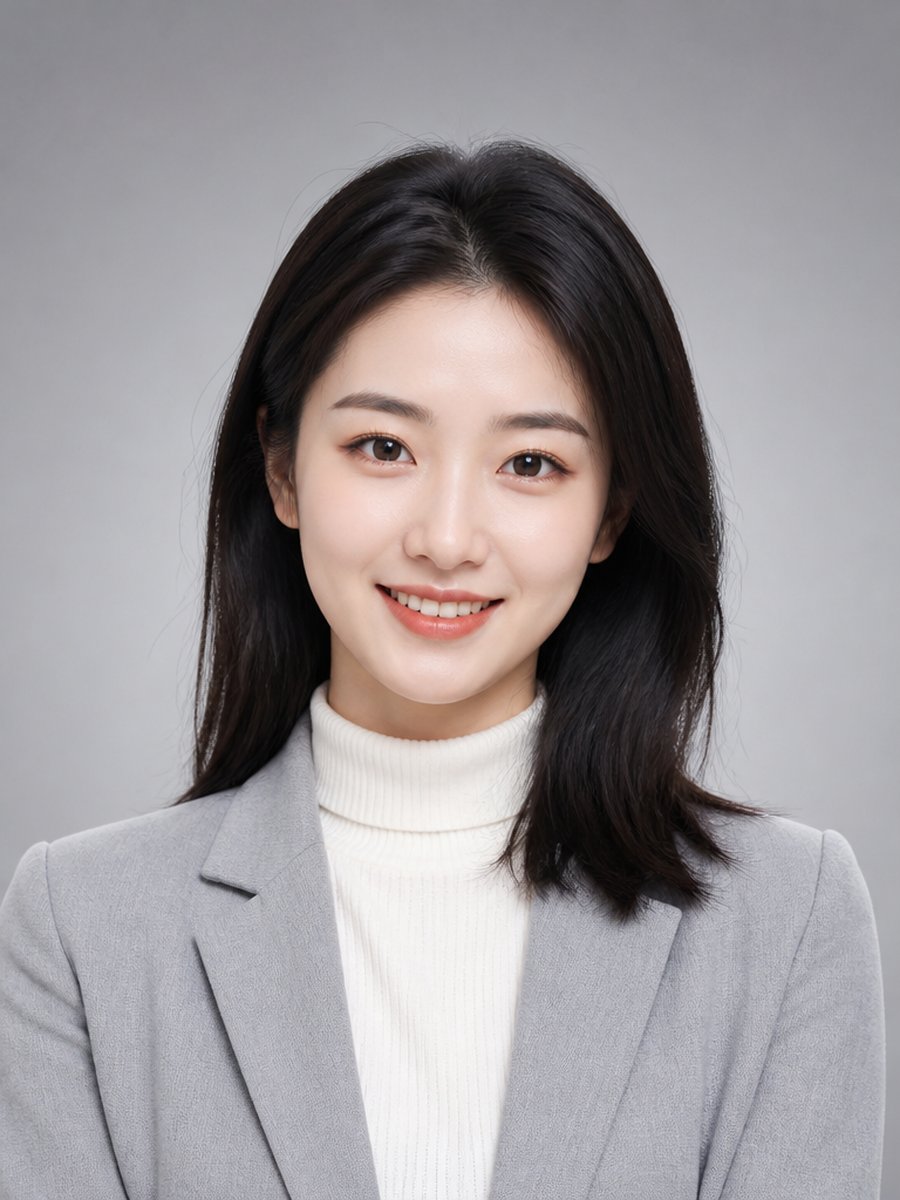 白衬衫女士职业照模板封面